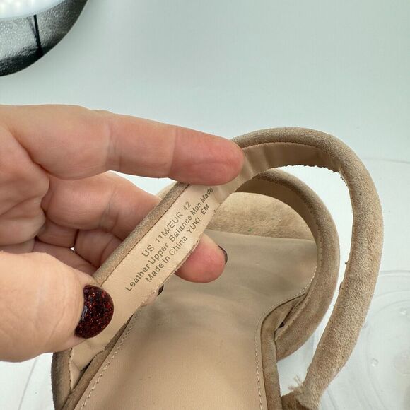 Sam Edelman Women's Yuki Sandals Size 11 Suede Strappy Cork Wedge Platform - Picture 13 of 14
